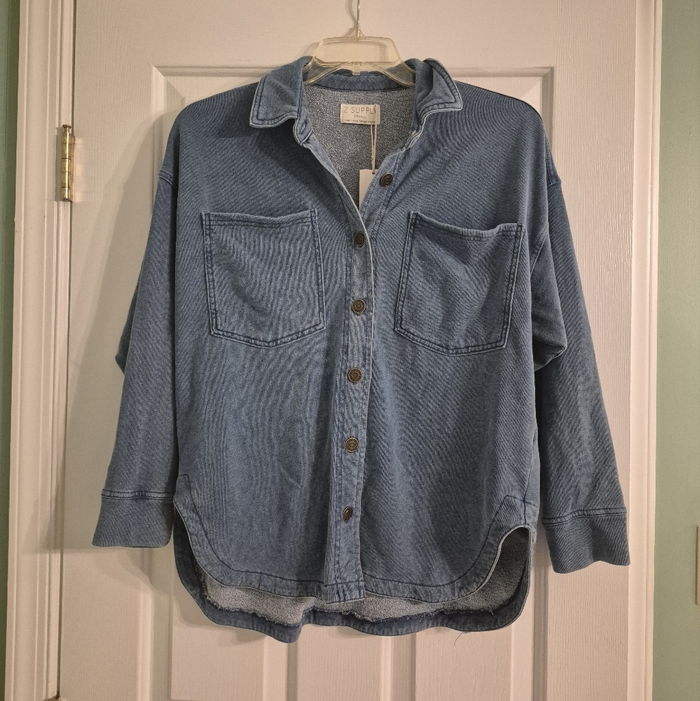 Z Supply All Day Knit Denim Jacket